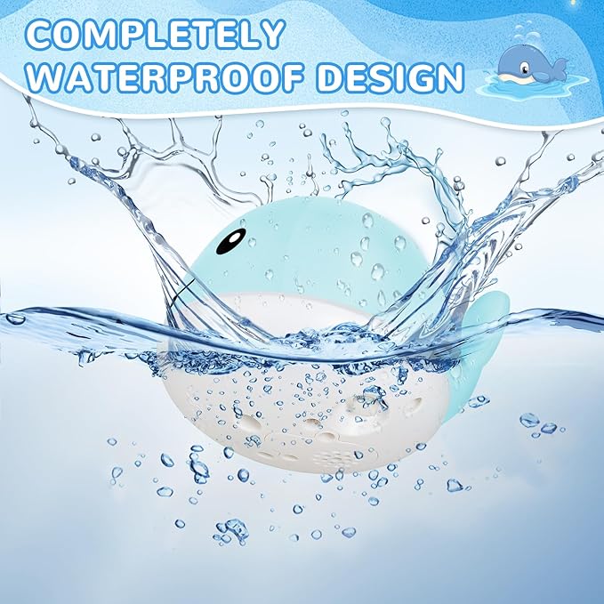 Gigilli Baby Bath Toys, Light Up Whale Sprinkler Bath Toys for Kids Ages 1-3, Toddler Pool Water Table Toy Bathtub Fountain Toy for Toddler 6-12-18 Months, Birthday 1 Year Old Boys Girls Gifts