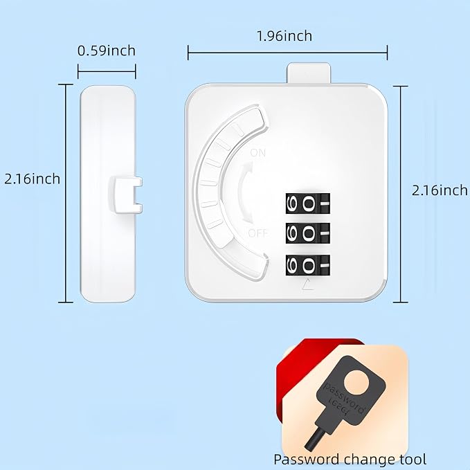 Child Proof Refrigerator Lock,Keyless combination lock with adhesive backing,Wardrobe Drawers Anti-pinch Child Lock,Furniture Safety Lock (1 Pack, Narrow Frame Style)