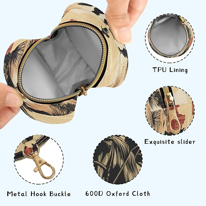 Western Cowboy Pacifier Holder Case for Newborns Portable Travel Pacifier Storage Container for Diaper Bags
