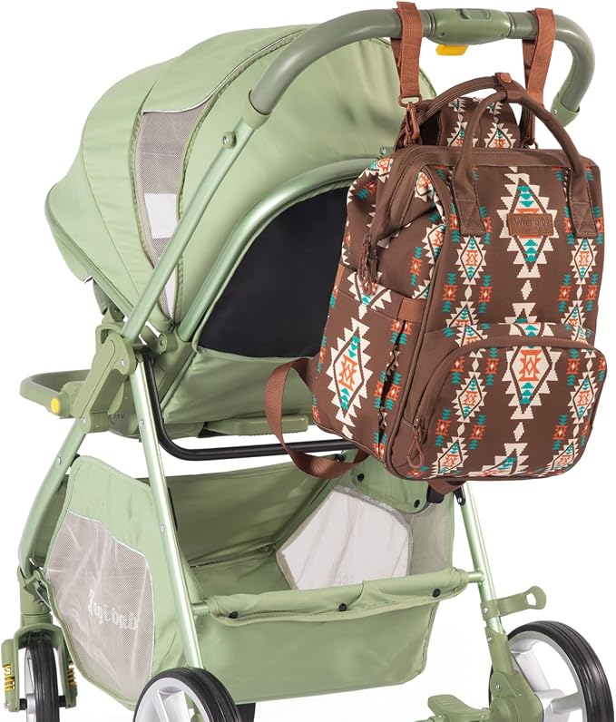Wrangler Callie Diaper Bag Backpack with Stroller Straps Multifunction Baby Travel Bag WG2204-9110CF