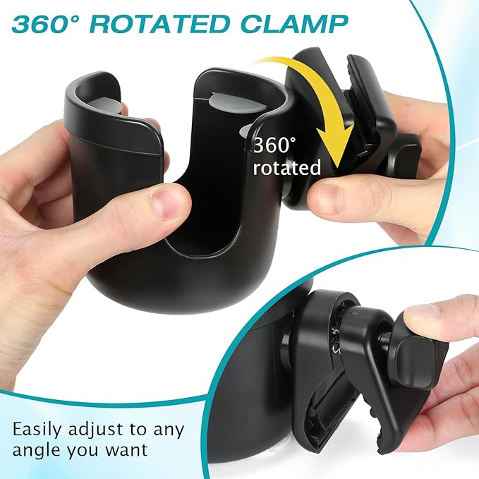 ZHCHG Wheelchair Cup Holder, Rollator Cup Holder, Drink Holder for Walker, Scooter and Stroller