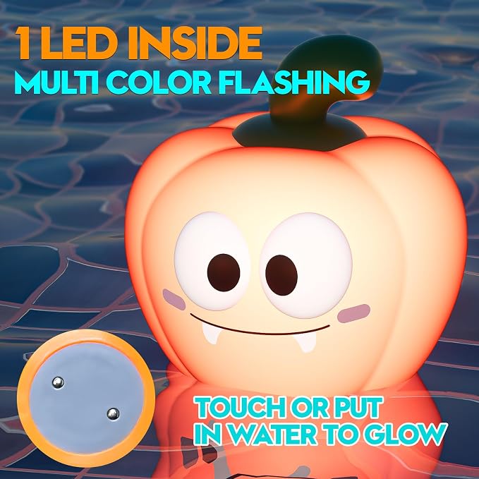 Light Up Bath Toys for Kids Ages 1-3, Water Activated Bathtub Toys with 6 Cute Characters, Kids Bath Toy Set for 1 2 3 Year Old Toddler Boys Girls Gifts