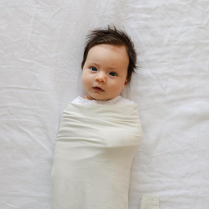 snuggle me Swaddle | Organic Cotton Swaddle Blanket, Soft Stretch, 47 x 47 inches (Sage)