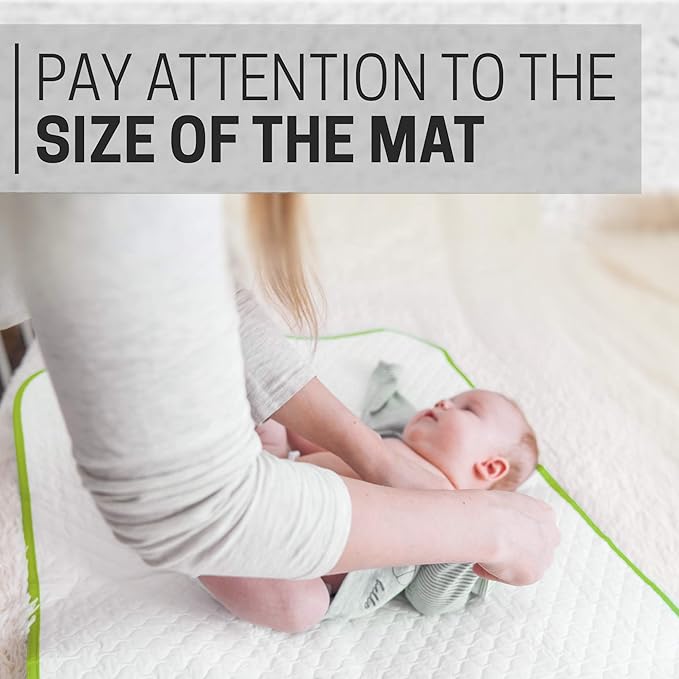 Portable Changing Pad - Waterproof Baby Changing Mat - Large Size 25.5?�x31.5?? Foldable Wipeable Diaper Changing Pad - Change Diaper in Any Places On the Go for Boys & Girls - Storage Bag