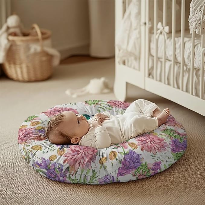 Fashion Hummingbird Nursing Pillow Covers for Breastfeeding Pillow Stretchy and Cozy Breastfeeding Pillow Slipcovers for Baby Girls Soft Breastfeeding Pillow Covers Fits for Infant Support