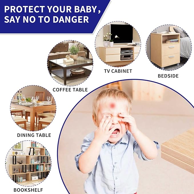 32 Pack Corner Protector Baby, Table Corner Protectors for Baby Corner Protector Guards Clear Corner Protectors for Furniture Corner Protectors Corner Guards Baby Proof Corner Covers Baby Safety