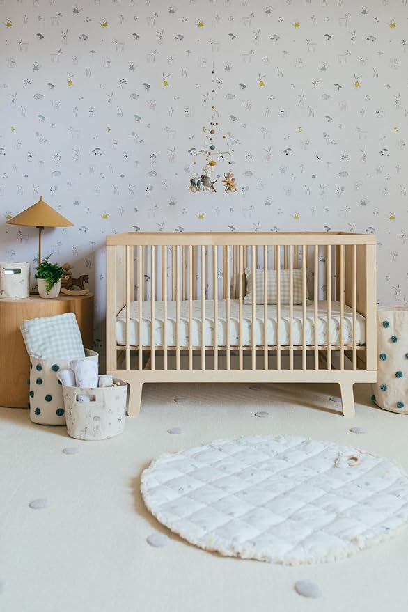 Pehr Baby Play Mat, Magical Forest | Ultra-Soft Quilted 100% Cotton Exterior with Plush Polyester Fiberfill | 40??Diameter