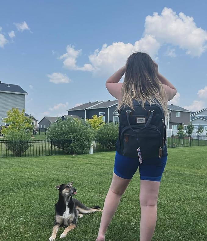 RUVALINO Diaper Bag Backpack, Multifunction Travel Back Pack Maternity Baby Changing Bags, Diaper Changing Totes, Waterproof and Stylish, Navy Blue