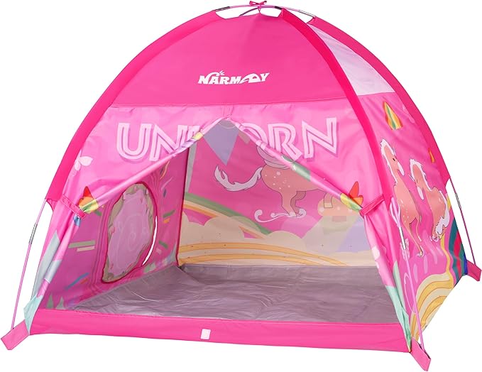 NARMAY® Play Tent Unicorn Dome Tent for Kids Indoor/Outdoor Fun - 48 x 48 x 40 inch