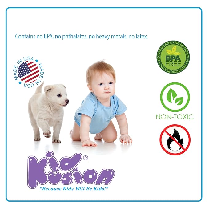 KidKusion Soft Seat Hearth Pad | Made in USA | Brown | 90" x 14" | Fireplace and Hearth Protection