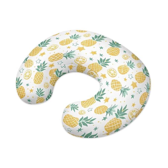 Pineapple Nursing Pillow Covers for Breastfeeding Pillow, Cozy Nursing Slipcover Breastfeeding Pillow Covers for Breastfeeding Mom