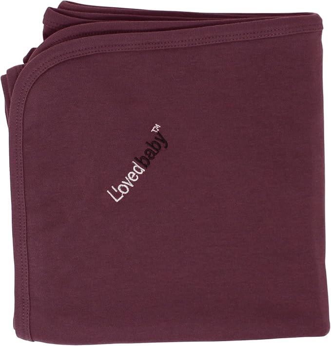 L'ovedbaby Unisex Baby Organic Cotton Swaddle Blanket, GOTS Certified, 37" x 37" Super Soft & Hypoallergenic