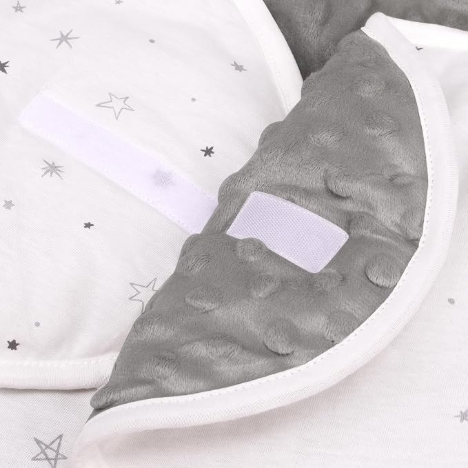 Bebamour Winter Car Seat Cover and Baby Swaddle Blanket - Newborn Wrap for Girls Boys, Warm Winter