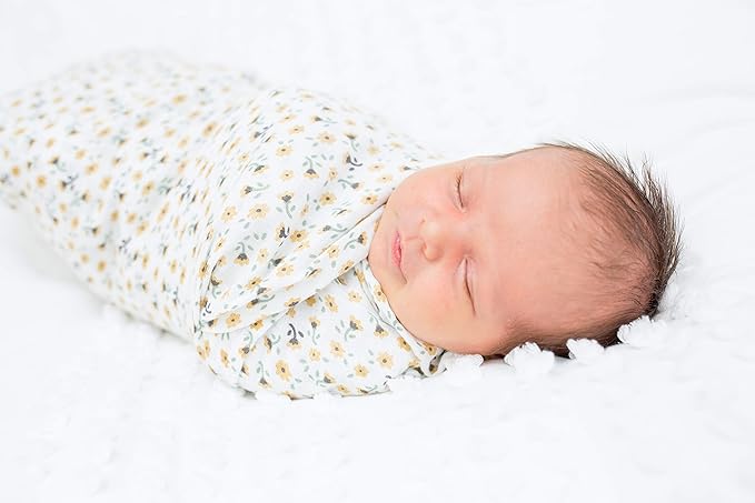 Lulujo Baby Swaddle Blankets | Unisex Softest Breathable Cotton Muslin Swaddle Blanket Set | Neutral Receiving Blanket for Girls & Boys | 40in x 40in | Vintage Floral & Dragonfly | 2-Count