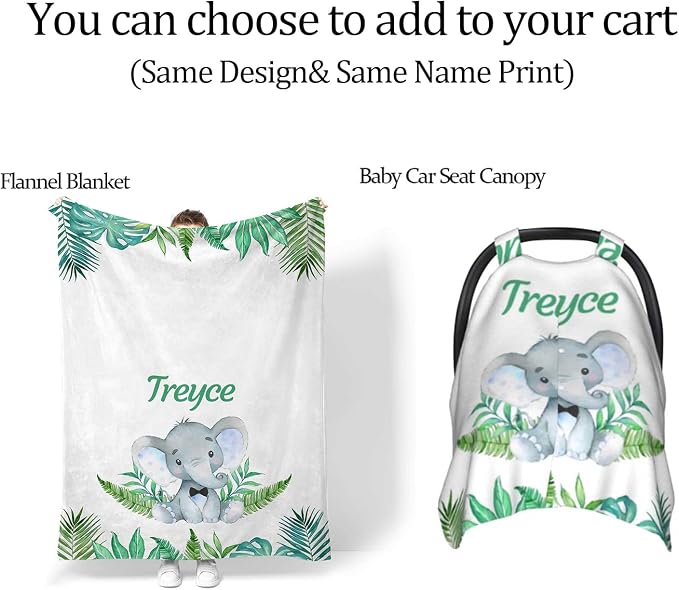 Custom Diaper Bag with Name Personalized Elephant Leaf Nylon Travel Backpack for Holiday Travel Customized Nappy Changing Bag with Pockets for New Mom