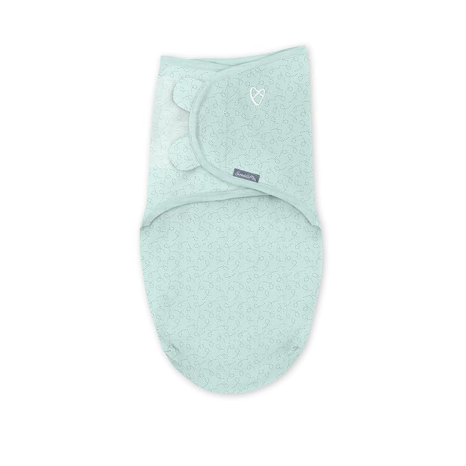 SwaddleMe by Ingenuity Easy Change Baby Swaddle in Size Small/Medium, 0-3 Months, 7-14 Pounds, 3-Pack with Easy Change Zipper - Little Bees