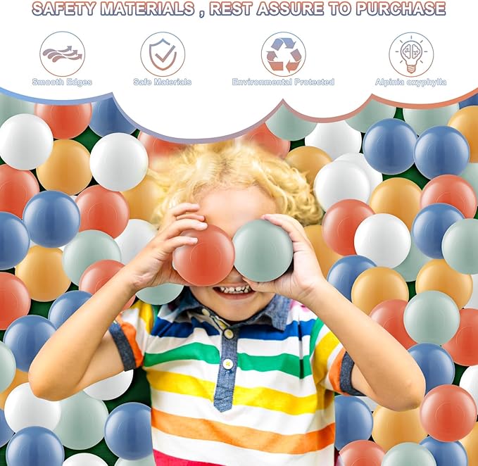 Clear Ball Pit Balls - Crush Proof Plastic Toy Balls for Boys and Girls