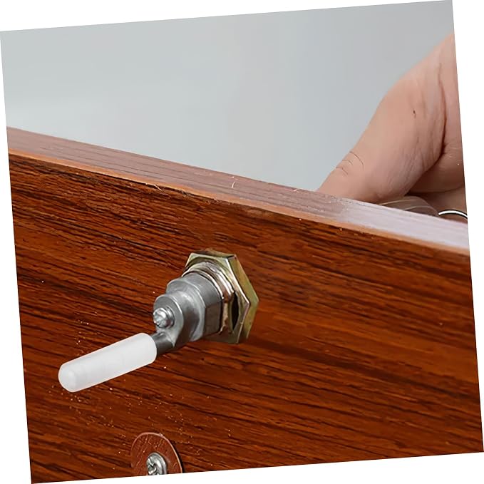 Homoyoyo 30pcs Lock Sleeve Rod Sleeves for Cabinets Dresser and Wardrobe Safety Versatile Storage for Home Office and School