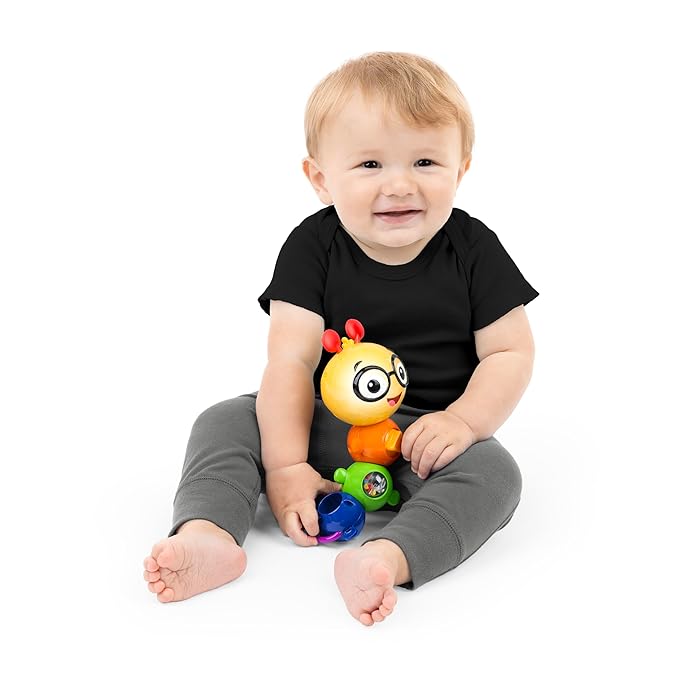 Baby Einstein Twist-a-Pal Cal Sensory Toy, with Music and Bead Chaser, Ages 6 Months and Up