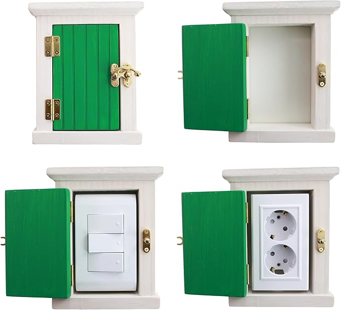 Wooden Interior Outlet Switch Covers - A Premium Accessory That Protects Children and Creates a Fairy-Tale Atmosphere (No.10)