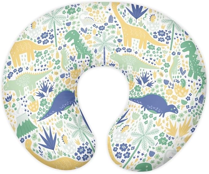 Cartoon Nursing Pillow Detachable Newborn Original Breastfeeding Slipcover Case and Positioner Washable Head Support Protector Cushion Essential with Hidden Zipper Easy Care