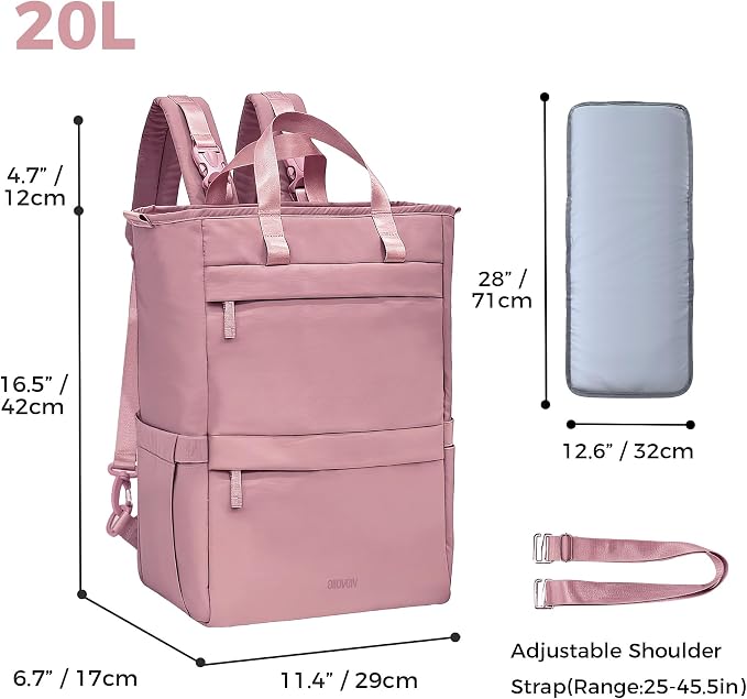 Diaper Bag Backpack, Large Baby Diaper Bag with Changing Pad, Baby Bag for Mom with Quick-access Insulated Pockets, Lightweight Multipurpose Travel Backpack (Dark Pink)