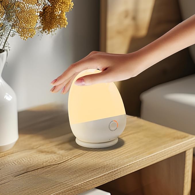 Night Light for Kids, Baby Night Light with Touch Control, Feeding Timer, 3 Color Temperatures. Dimmable and Rechargeable Kids Night Light Up to 200H. Gifts for Baby Nursery Toddler