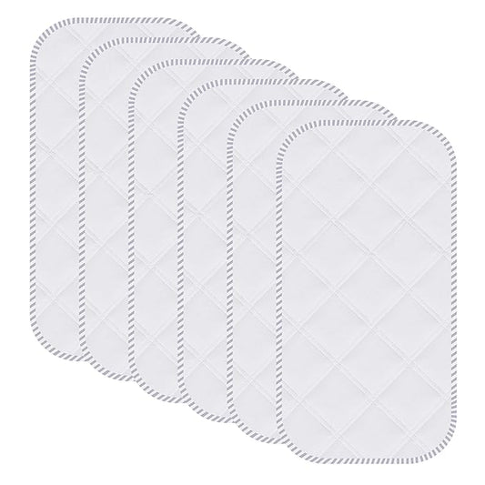 Sunny zzzZZ 6 Pack Baby Waterproof Changing Pad Liners - Quilted Thicker Ultra Soft Changing Table Cover Liners - Durable & Easy to Clean - White - 23" x 11"