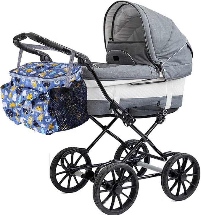 EUBUY Universal Stroller Organizer - Large Storage Bag with Cup Holders, Fits Most Strollers