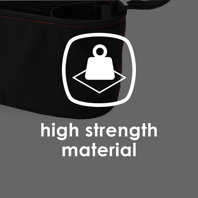 Diono Buggy Buddy Universal Stroller Organizer with Cup Holders, Secure Attachment, Zippered Pockets, Safe & Secure, Black (Pack of 3)