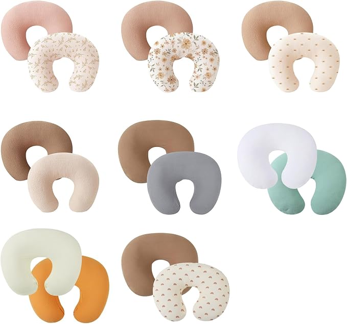 2pcs/Set Removable Baby Feeding Pillow Case Newborns Breastfeeding Cushion Covers Detachable Sleeve for Boys Girls