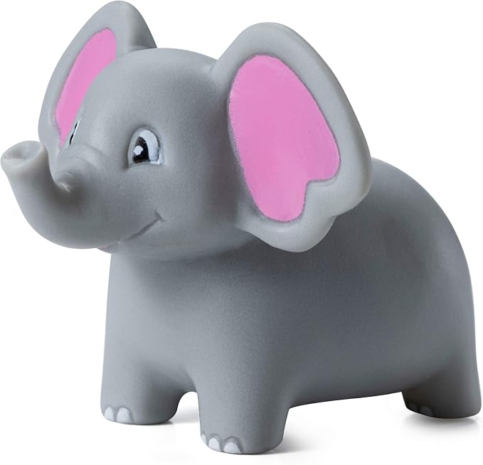 Mini Zoo Animals Bath Toys - (Pack of 12) Vinyl Rubber Jungle Safari Animal Figures, Squeezable Bath Tub Toys for Kids, Baby Shower, Birthday Party Supplies, Favors, Cake Decor, Table Decorations