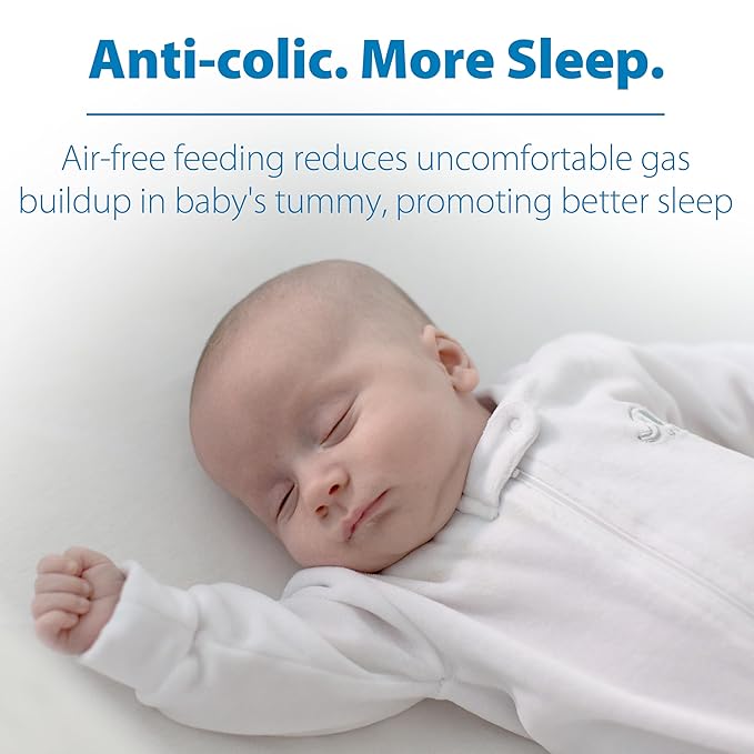 Dr. Brown's Natural Flow Anti-Colic Options+ Narrow Baby Bottle, Goat and Squirrel, 8 oz/250 mL, with Level 1 Slow Flow Nipple, BPA Free, 0m+, 2-Pack