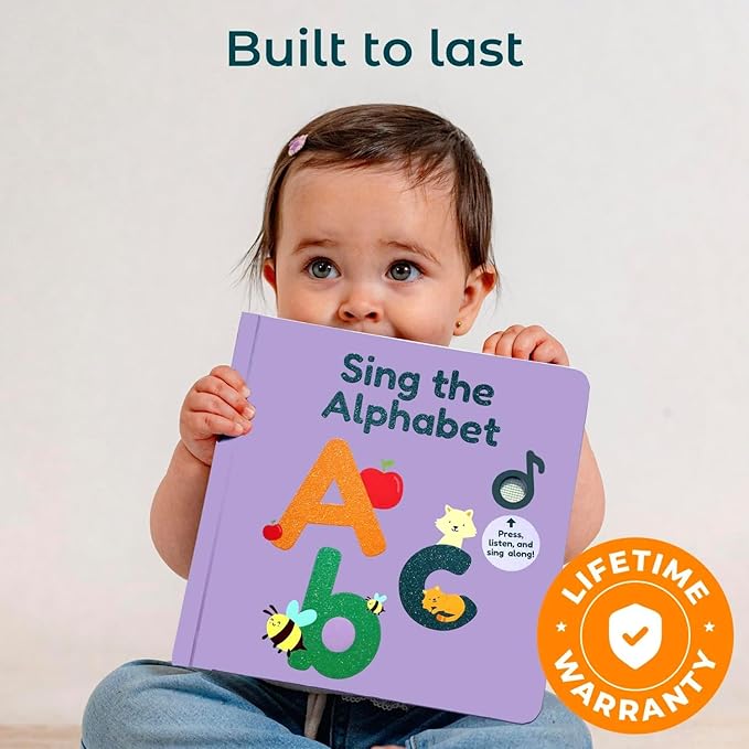 Cali's Books Alphabet Book for Toddlers 1-3 - Learn ABC, Musical Books for Kids, Interactive Talking Baby Toddler Sound Book, Educational Song Learning Toys, Singing and Speech Music Toy for Babies