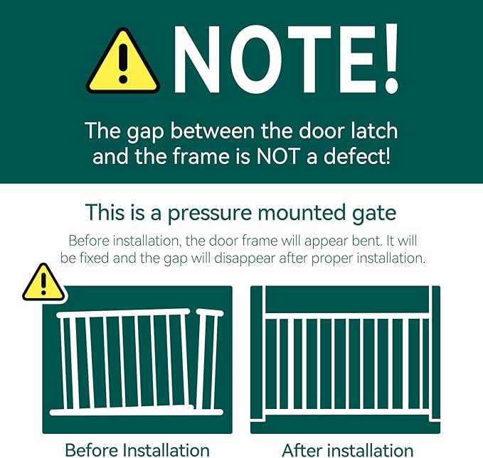 Babelio 36" Tall Auto Close Baby Gate with Cat Door,29-43" Metal Gate for Doorway,Stairs,House,Easy Walk Thru with pet Door,Includes 4 Wall Cups and 3 Extension Pieces,Gray