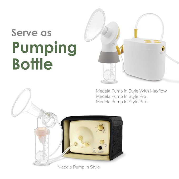Maymom Colostrum & Storage Bottles Leak Proof Lids, Breastmilk Freezer or Refrigerator Storage, Made Without BPA; 12pc/pk