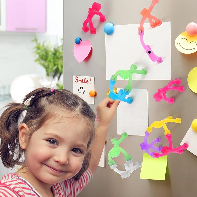 24 pcs Magnetic Travel Toys for Kids, Creative, Portable and Educational, Magnetic-People-Magnet-Men: Cute Robot & Funny Magnets, Small Fidget Toys for Classroom Prizes, Easter Egg Stuffers, Office