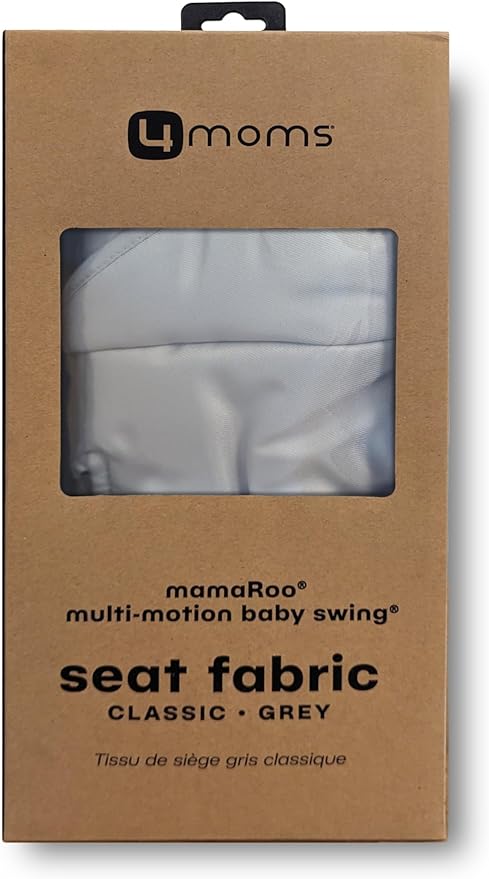 4moms Extra Seat Fabric, MamaRoo Baby Swing, Compatible with Model 1046, Model 1046, Grey Classic