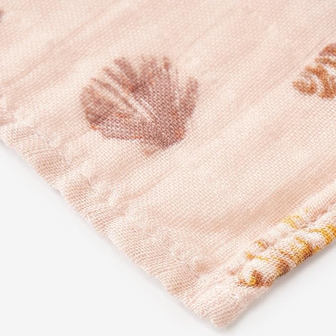 Milkbarn Baby Swaddle Blanket - Soft & Gentle Material - Nursery Swaddling Blankets for Boys and Girls, Seashells