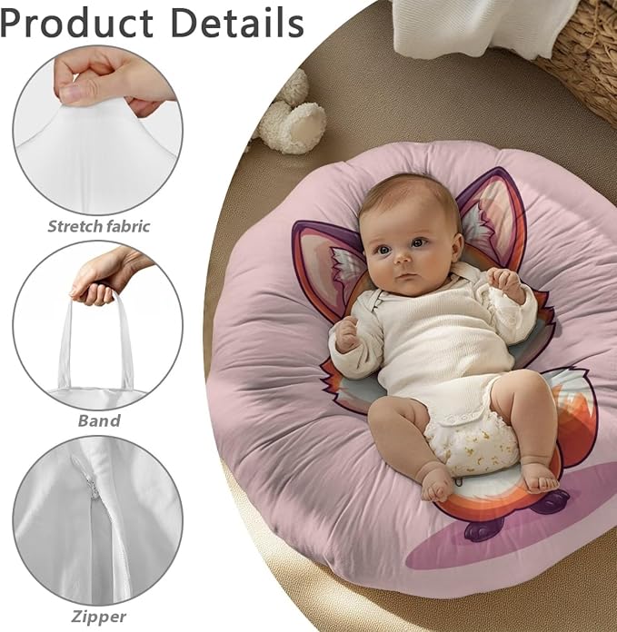 Fox Nursing Pillow Cover Case Plush Breathable Breastfeeding Pillow Slipcover Fits Nursing Pillow Super Soft Snug Positioners for Baby Boy Baby Girl Nursing Covers