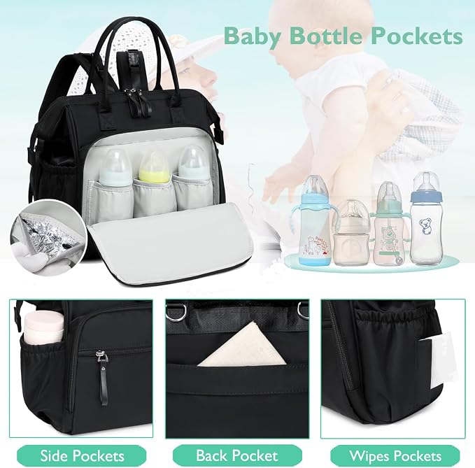 LORADI Large Diaper Bag Tote, Hospital Bag, Baby Shower Gifts
