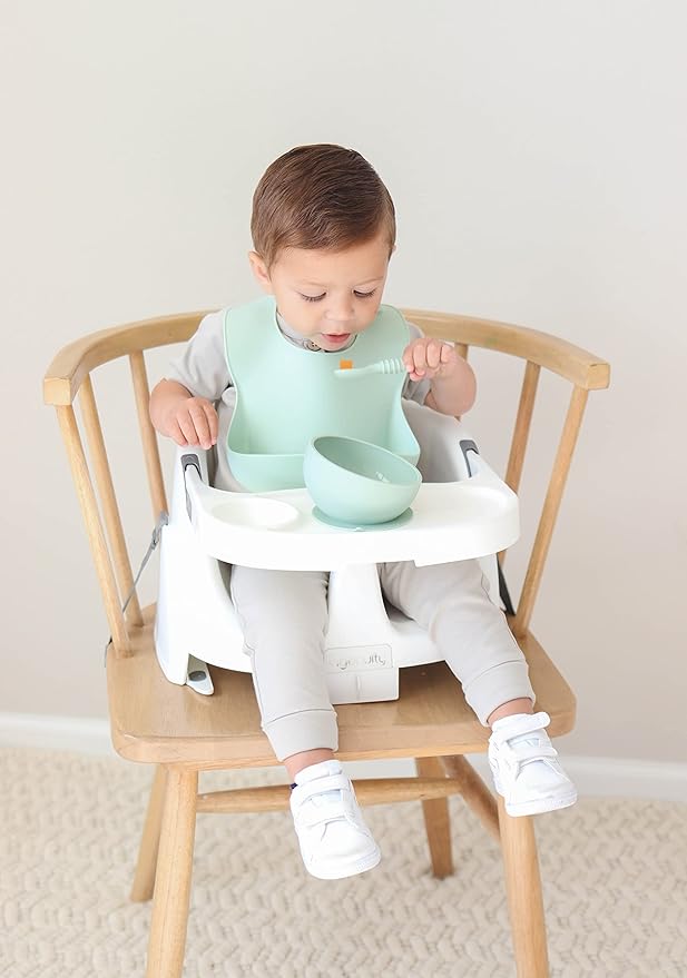 otterlove Silicone Bib ??100% Pure Platinum LFGB Baby Bibs with No Fillers ??Wide Food Catching Pocket ??Easy Clean ??Mess Proof ??Dishwasher Safe ??BPA & Phthalate Free (2 Bib Pack - Sage & Sand)