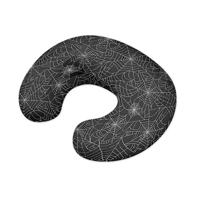 Jeiento Spider Web Nursing Pillow Covers for Breastfeeding Elastic U-Shaped Feeding Pillow Covers Premium Quick-Dry Fabric Cover Slipcover,Gift for Women Newborn