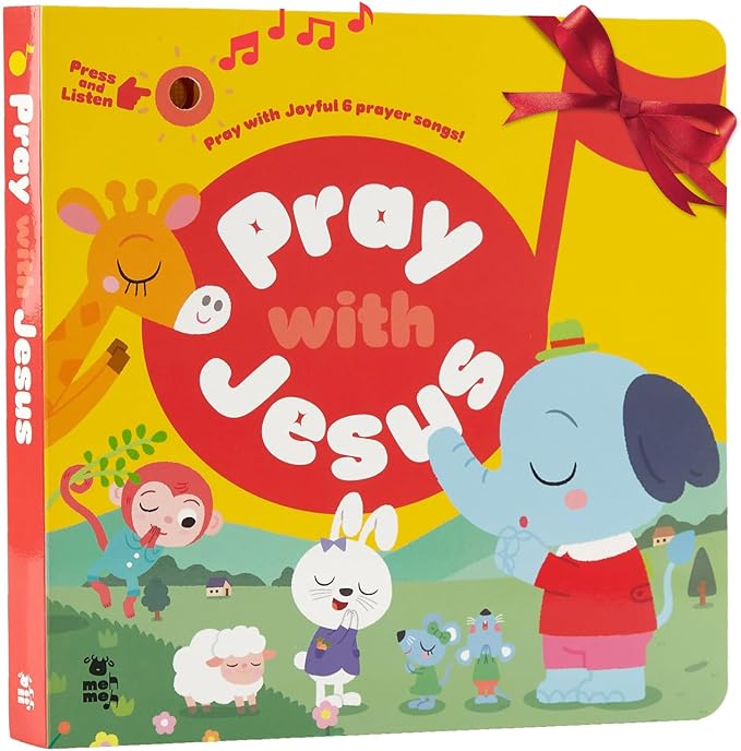 Pray with Jesus ??Six Christian Prayer Songs, Bible Songs Book for Toddlers, Christian Interactive Bible Storeis Book Ages 2-5, Christian Gift for Batpism, Christening, Birthday for Boy and Girl
