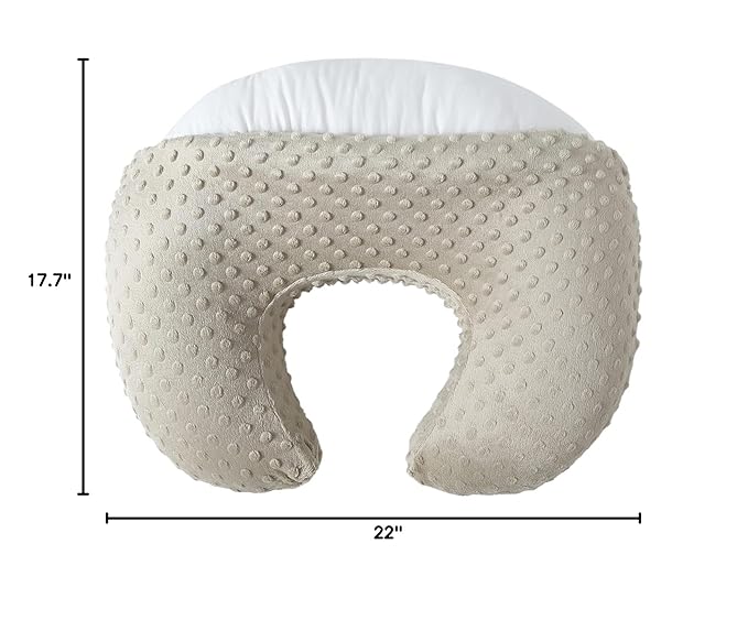 Nursing Pillow with Nursing Pillow Cover Set for Breastfeeding Moms, Ultra-Soft Nursing Pillows for Infant Newborn Baby Boy Girl (Tidal Foam)