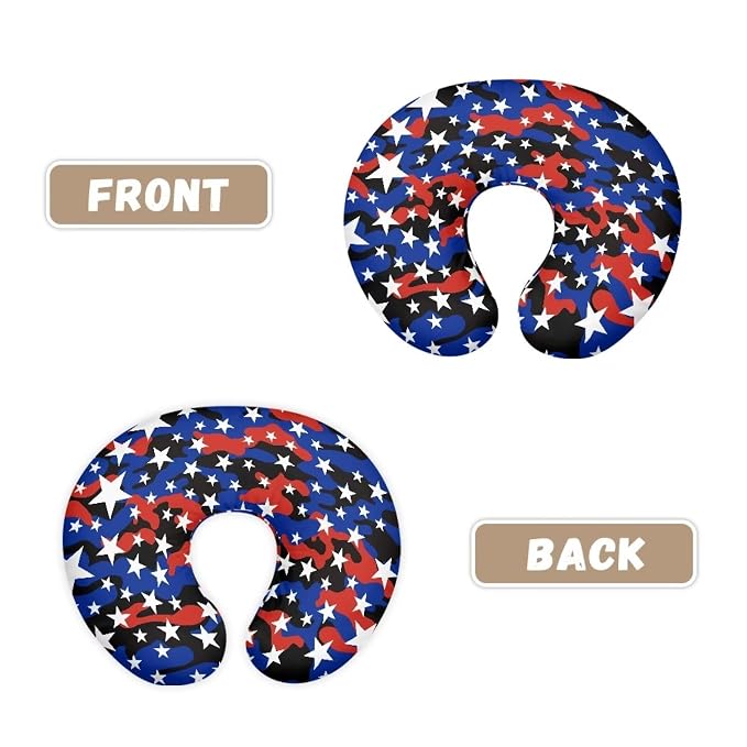 American Flag Nursing Pillow Cover for Newborn Infant, Ultra Soft Breastfeeding Bottle Feeding Pillowcase Stretchy Baby Support Pillowcase Fit Most Nursing Pillow Core