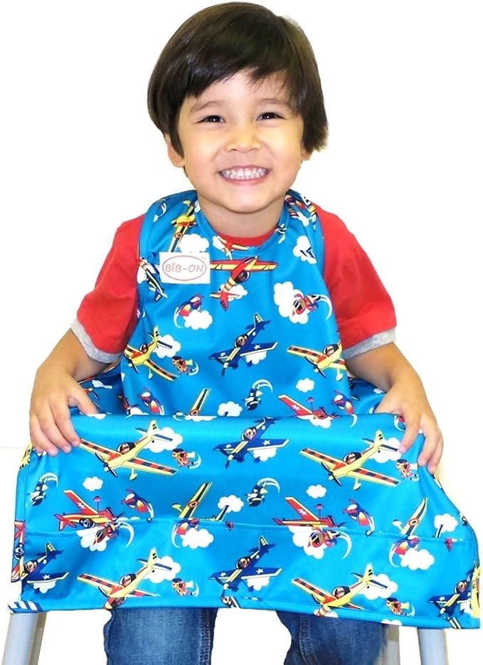 BIB-ON, Full-Coverage Bib and Apron Combination for Infant, Baby, Toddler Ages 0-4.