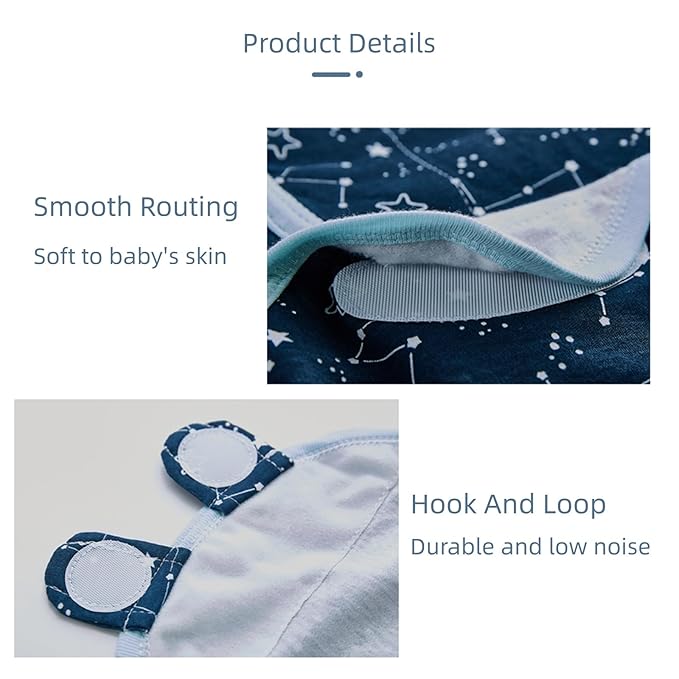 insular Baby Swaddle Wrap, Swaddle Blanket for Newborn and Infant, Adjustable Swaddling Set for Boy and Girl, Soft Cotton Baby Sleep Sack 3 Pack, Space, Small(0-3 Month)