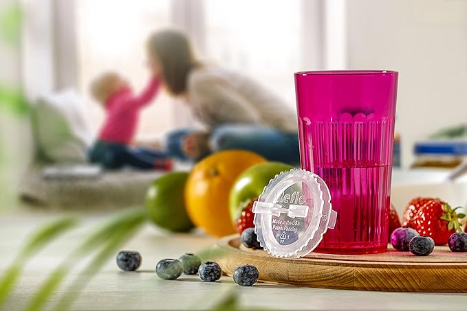 Reflo Smart Cup Bundle (Red 1-Pack) Toddler Transition Weaning Cup, Montessori Self-Feeding Training, Slow-Spill Open-top Design, BPA-Free, Made in USA, E-Guide via QR Code