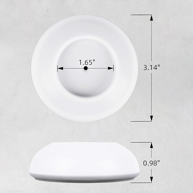Baby Gate Wall Protector, Wall Guard for Pressure Gates, Protect Cups for Pressure Mounted Door, White, Round, 4PCS
